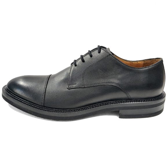 Barneys New York Nero Black 70s Walk Leather Woody Derby Shoes main image 4